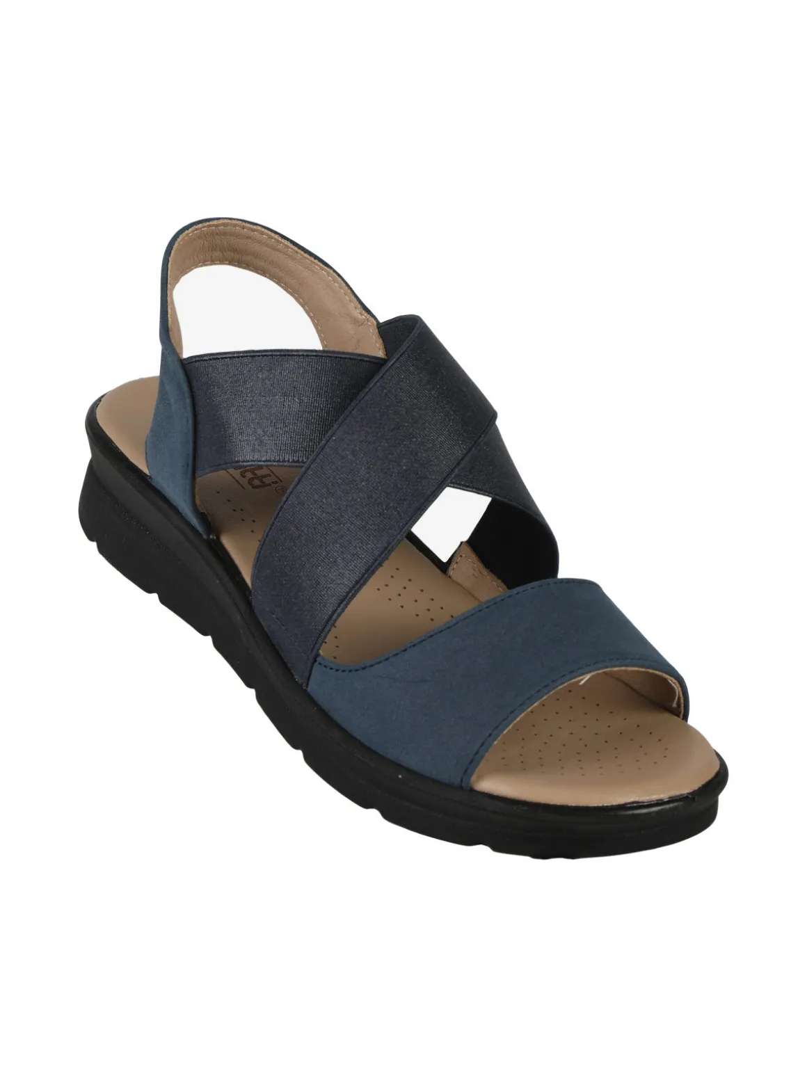 Scatti Sandali donna comfort con zeppa e fasce intrecciate