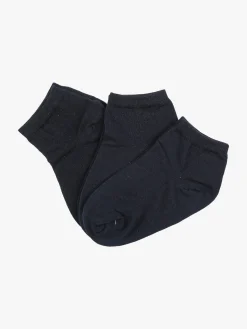 Scopri Confezione da 3 paia di calze corte da bambini in cotone - blu scuro