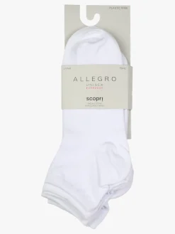 Scopri Confezione da 3 paia di calze corte unisex - bianco