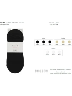 Scopri Confezione da 3 paia di calze fantasmini in cotone elasticizzato - nero