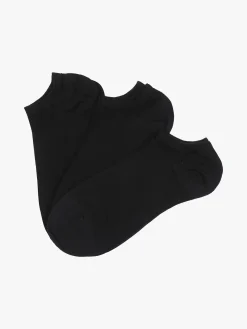 Scopri Confezione da 3 paia di minicalze unisex in cotone elasticizzato - nero