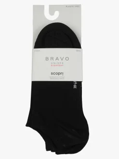 Scopri Confezione da 3 paia di minicalze unisex in cotone elasticizzato - nero