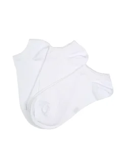 Scopri Confezione da 3 paia di minicalze unisex in cotone elasticizzato - bianco