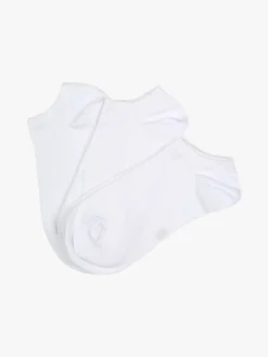 Scopri Confezione da 3 paia di minicalze unisex in cotone elasticizzato - bianco
