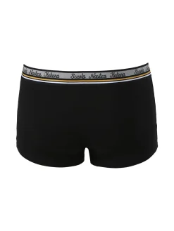 Scuola Nautica Italiana Boxer da uomo in cotone stretch - nero