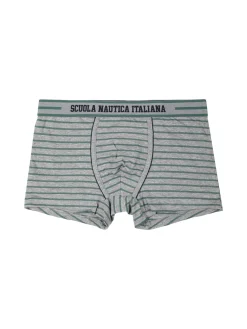 Scuola Nautica Italiana Boxer uomo in cotone a righe