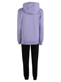 Scuola Nautica Italiana Completo tuta donna invernale 2 pezzi con cappuccio e zip - lilla