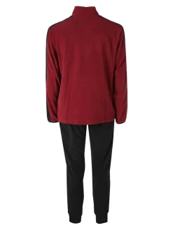 Scuola Nautica Italiana Completo tuta 2 pezzi da uomo in pile full zip - bordeaux