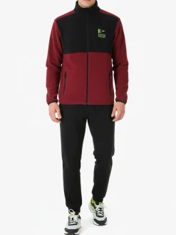 Scuola Nautica Italiana Completo tuta da uomo in pile full zip - nero