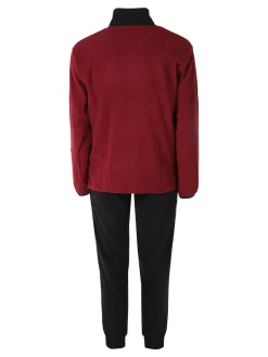 Scuola Nautica Italiana Completo tuta da uomo in pile full zip - nero