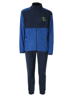 Scuola Nautica Italiana Completo tuta da uomo in pile full zip - blu scuro