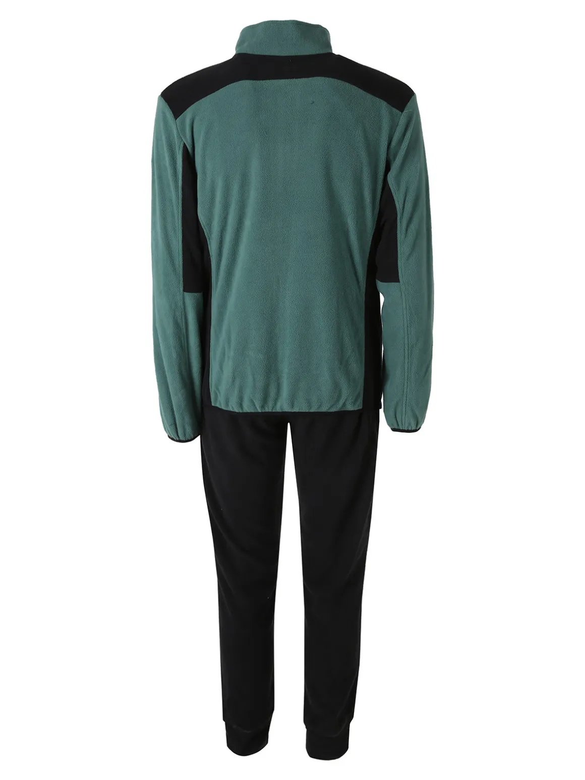 Scuola Nautica Italiana Completo tuta da uomo in pile full zip - verde