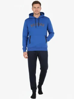 Scuola Nautica Italiana Completo tuta da uomo invernale 2 pezzi con cappuccio - blu