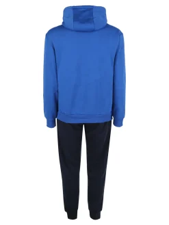 Scuola Nautica Italiana Completo tuta da uomo invernale 2 pezzi con cappuccio - blu