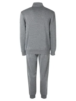 Scuola Nautica Italiana Completo tuta da uomo felpata con zip intera - grigio