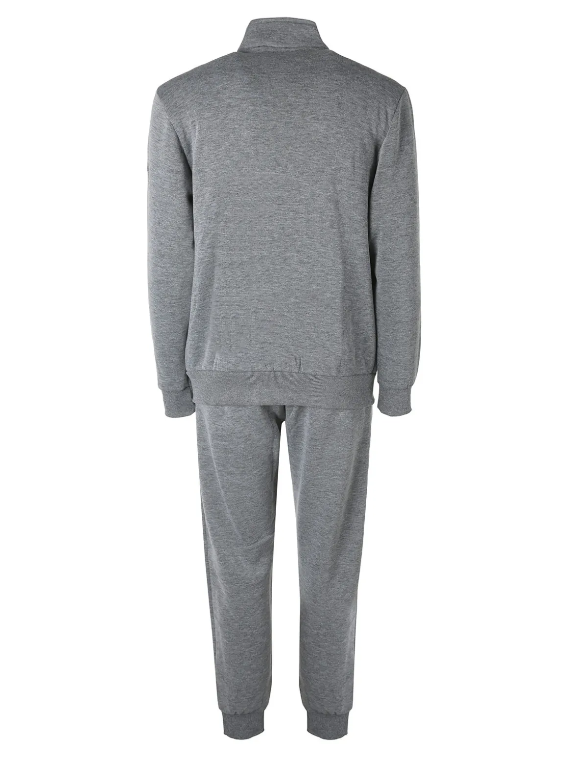 Scuola Nautica Italiana Completo tuta da uomo felpata con zip intera - grigio