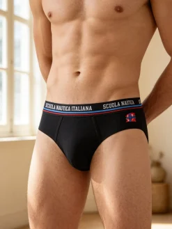 Scuola Nautica Italiana Slip da uomo in cotone