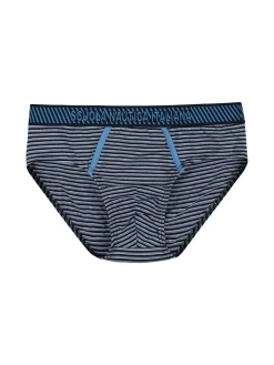 Scuola Nautica Italiana Slip da uomo in cotone a righe