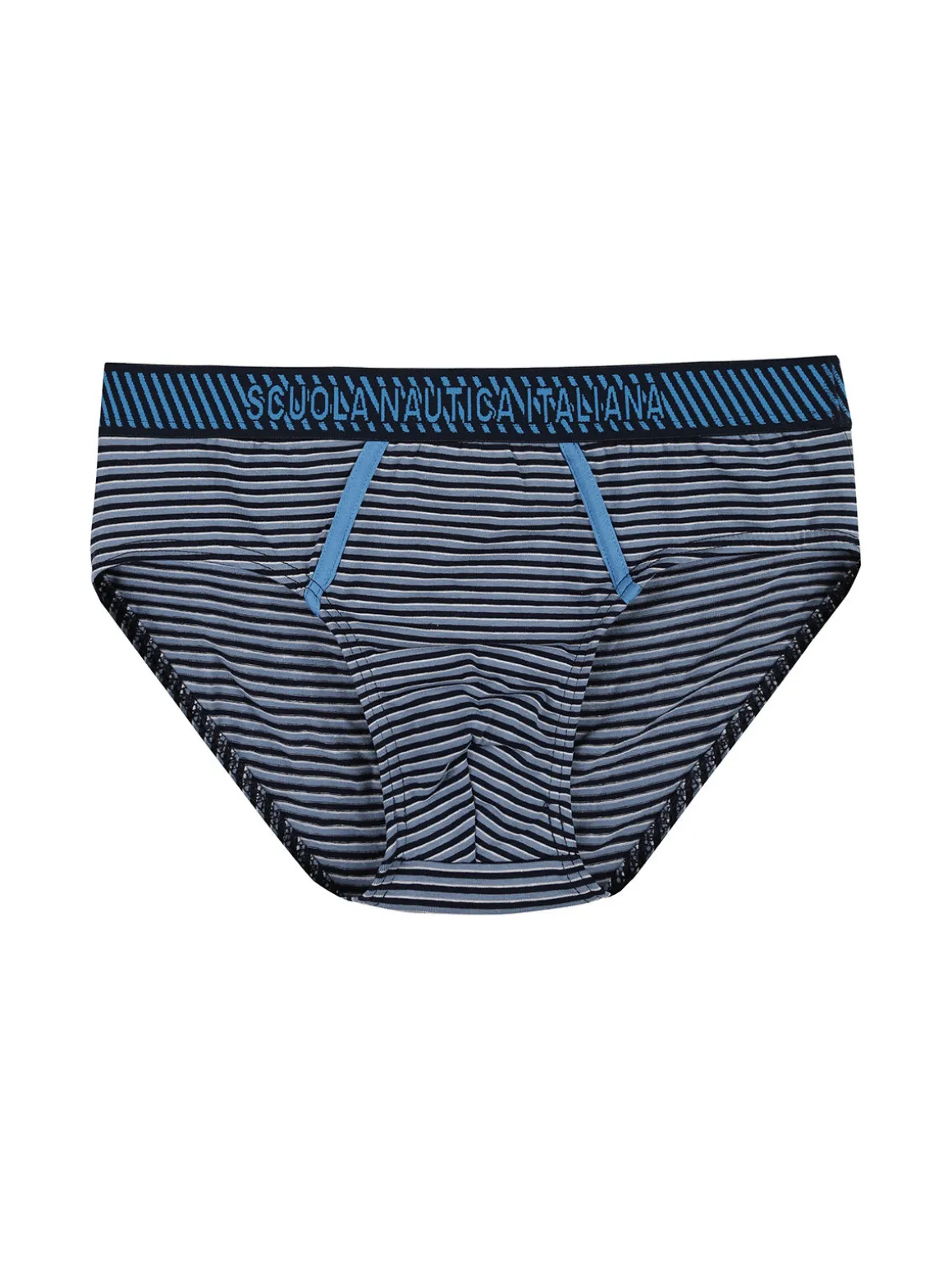 Scuola Nautica Italiana Slip da uomo in cotone a righe
