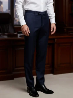 Sedony Collection Pantaloni classici da uomo taglie grandi - blu scuro