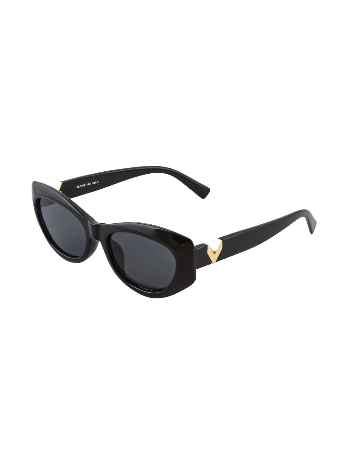Seevision Occhiali da sole da donna a gatto - nero