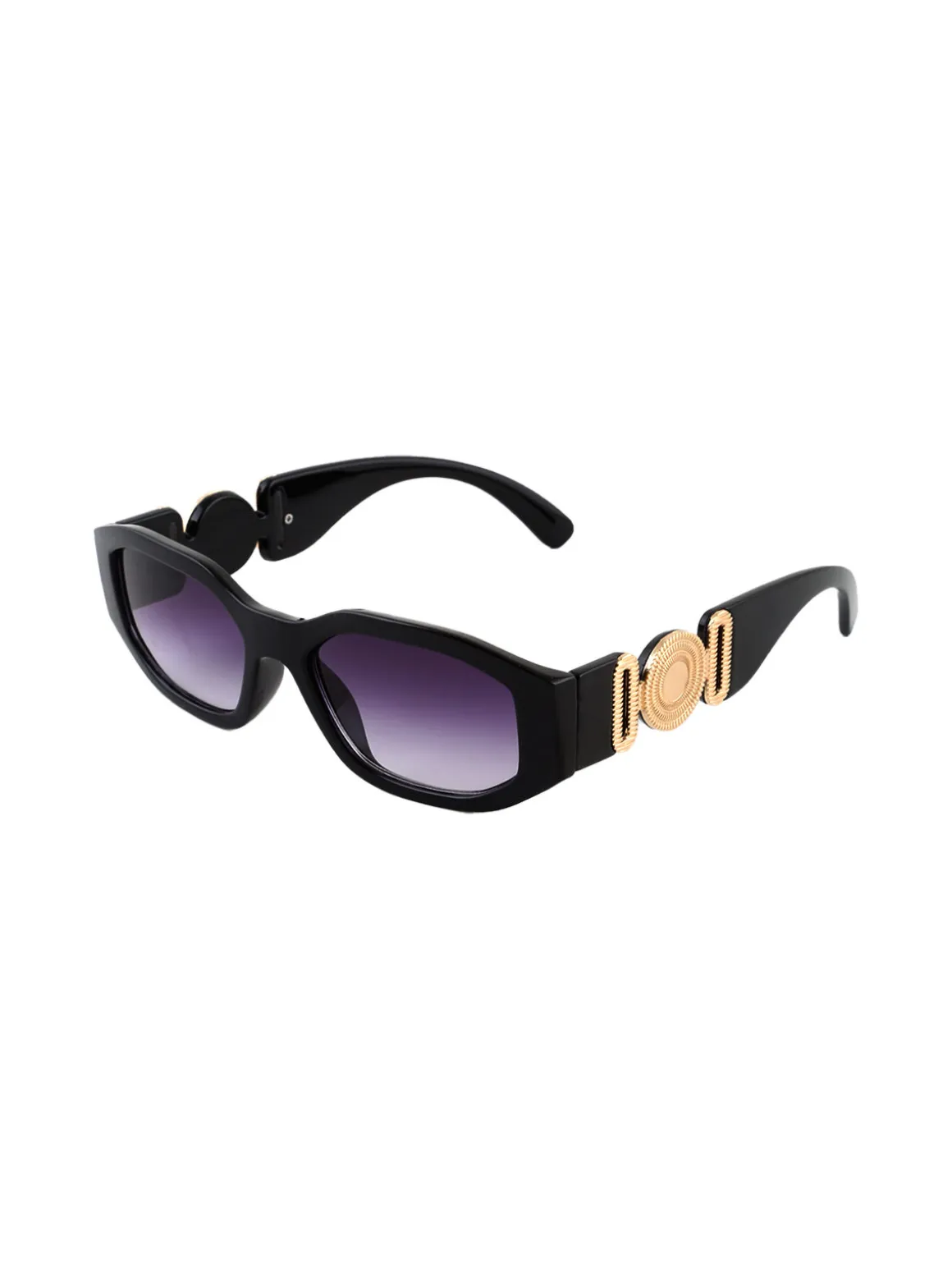 Seevision Occhiali da sole da donna rettangolari - nero