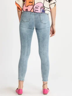 Semaforo Jeans donna skinny con strappi