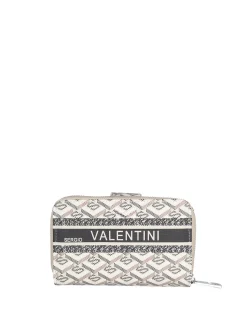 Sergio Valentini Portafoglio donna con bottone e zip - khaki