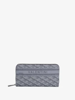 Sergio Valentini Portafoglio rettangolare da donna con stampe - grigio scuro