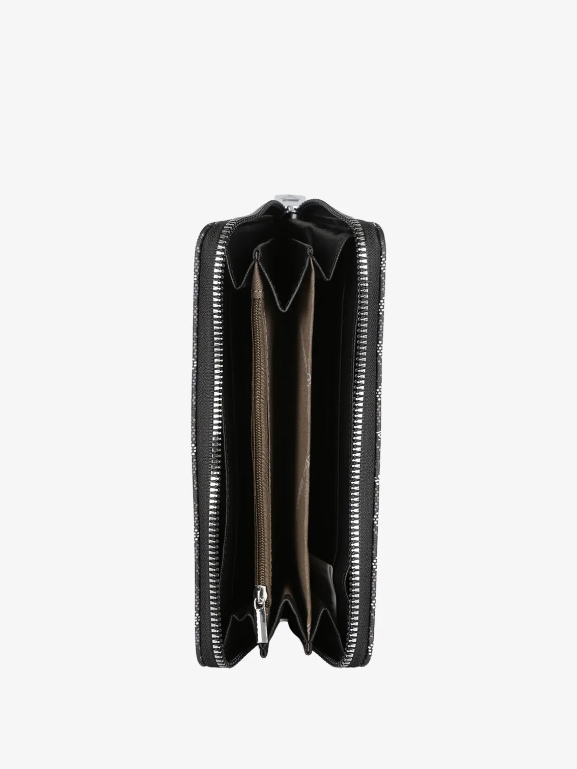 Sergio Valentini Portafoglio rettangolare da donna con stampe - nero