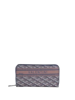 Sergio Valentini Portafoglio rettangolare da donna con stampe - blu scuro