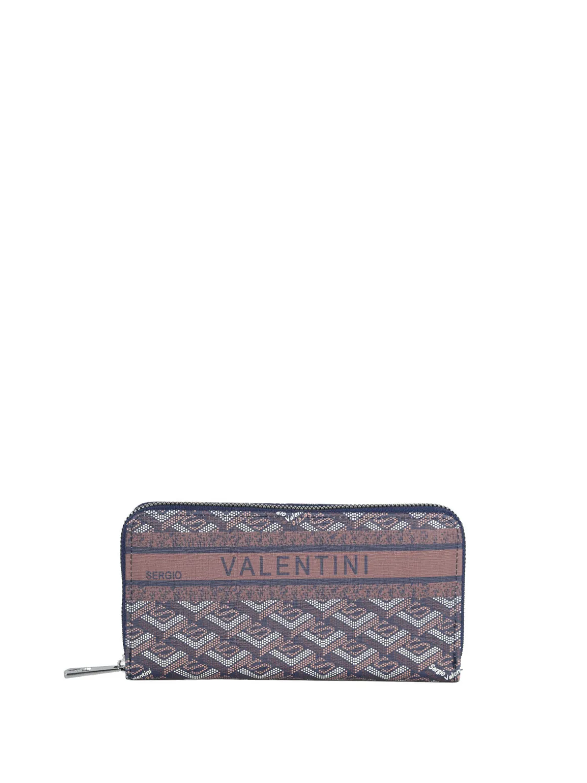 Sergio Valentini Portafoglio rettangolare da donna con stampe - blu scuro