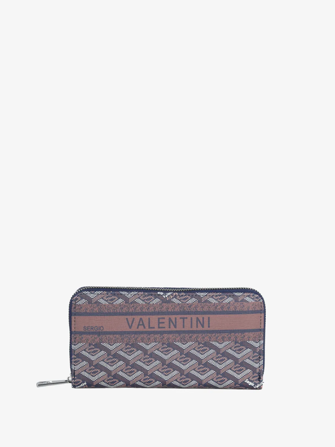 Sergio Valentini Portafoglio rettangolare da donna con stampe - blu scuro