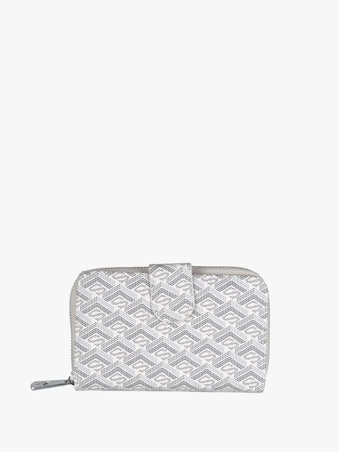 Sergio Valentini Portafoglio donna con bottone e zip - beige