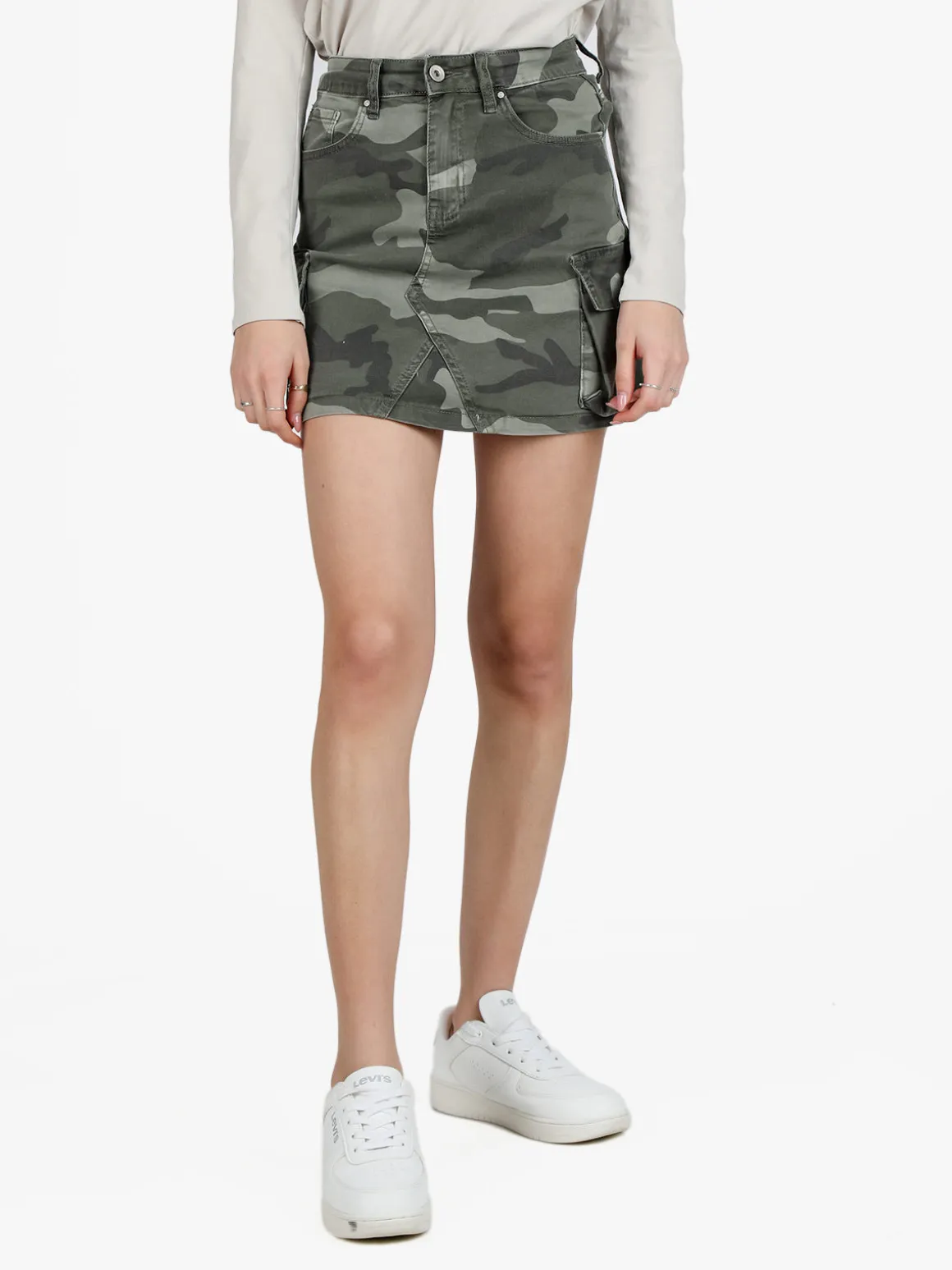 Sexi Sense Gonna militare con tasconi