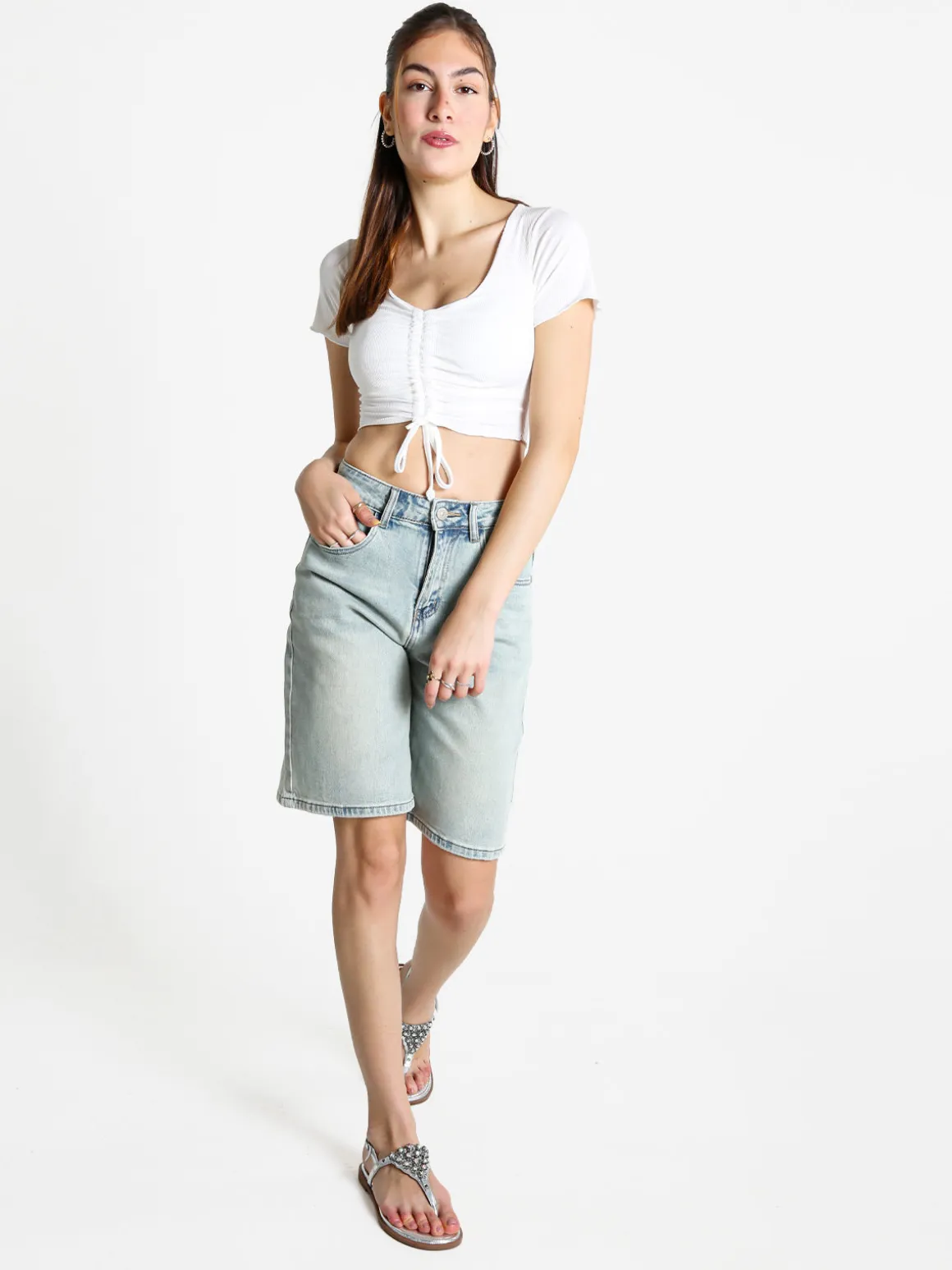 Sexy Sense Bermuda di jeans da donna