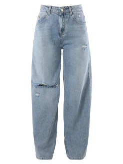 Sexy Sense Jeans donna con strappi a gamba larga - jeans