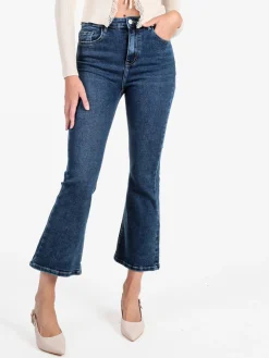 Sexy Sense Jeans donna cropped a zampa - jeans