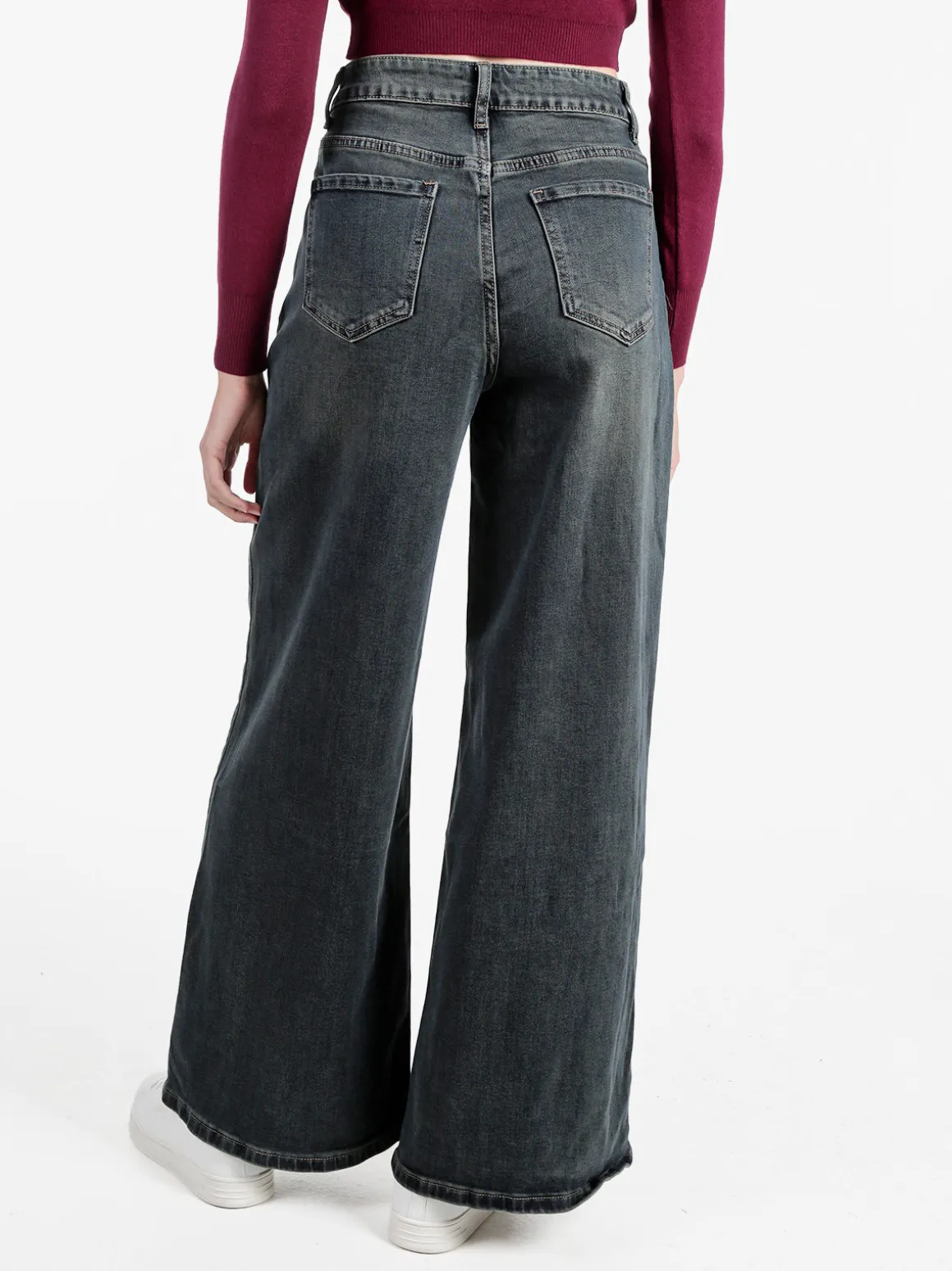 Sexy Sense Jeans donna wide leg a vita alta - jeans