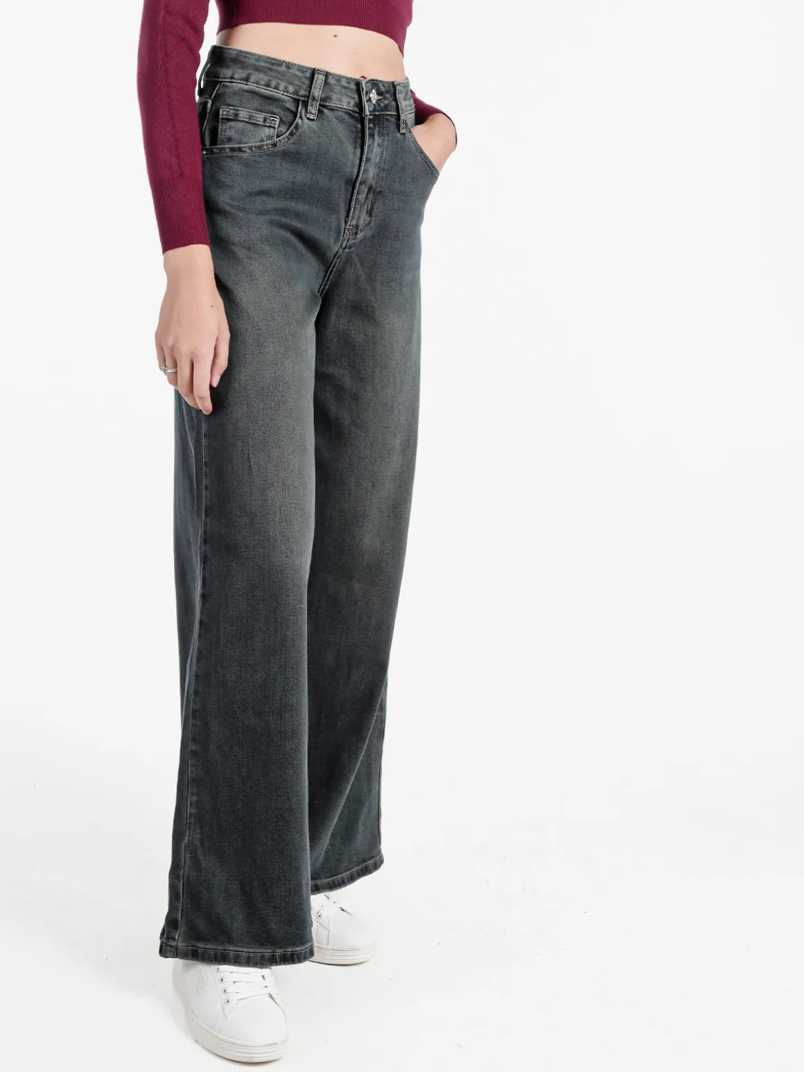 Sexy Sense Jeans donna wide leg a vita alta - jeans