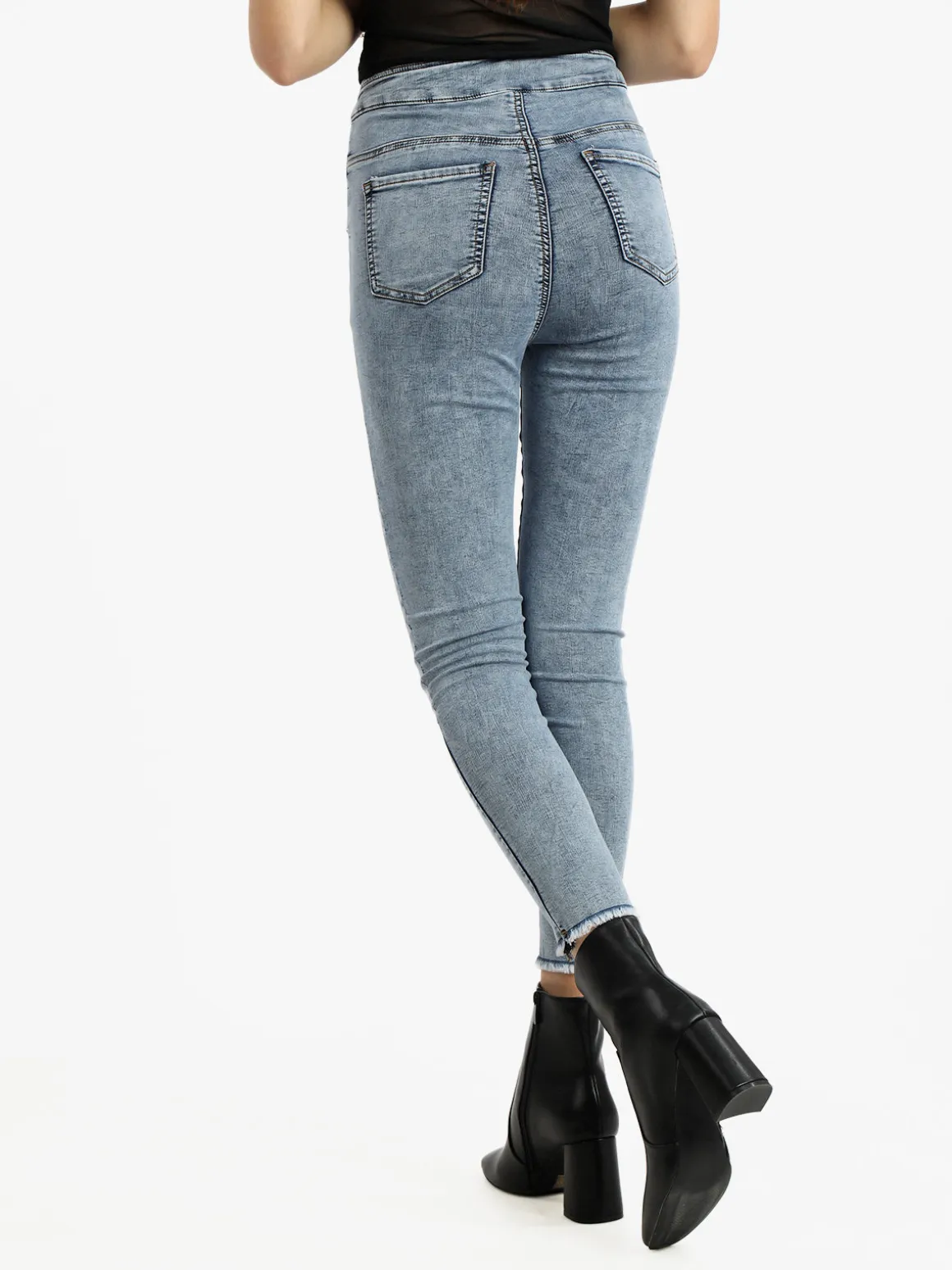 Sexy Sense Jeggings da donna vita alta