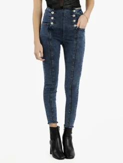 Sexy Sense Jeggings da donna vita alta