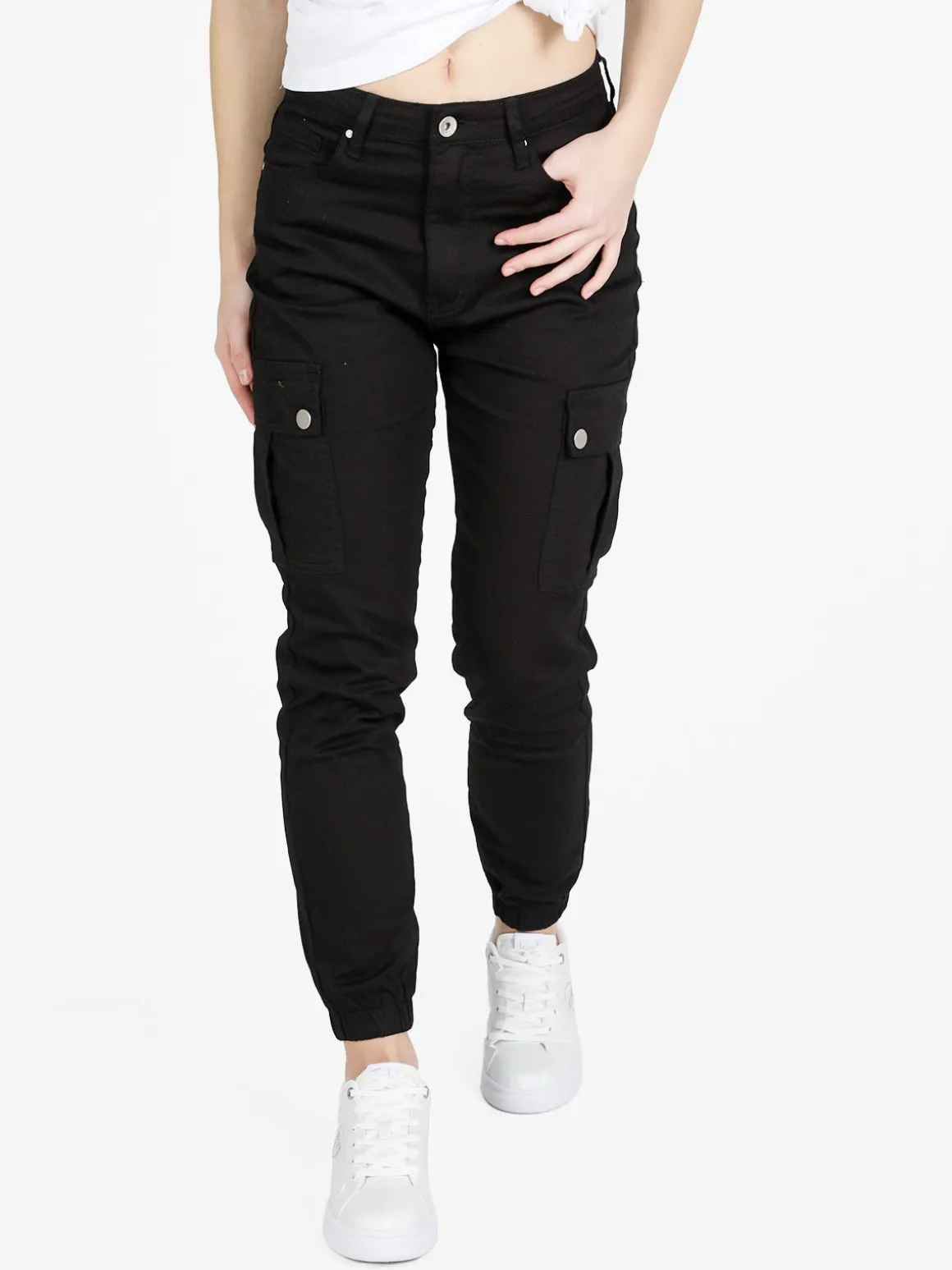 Sexy Sense Pantaloni cargo da donna con elastico alla caviglia