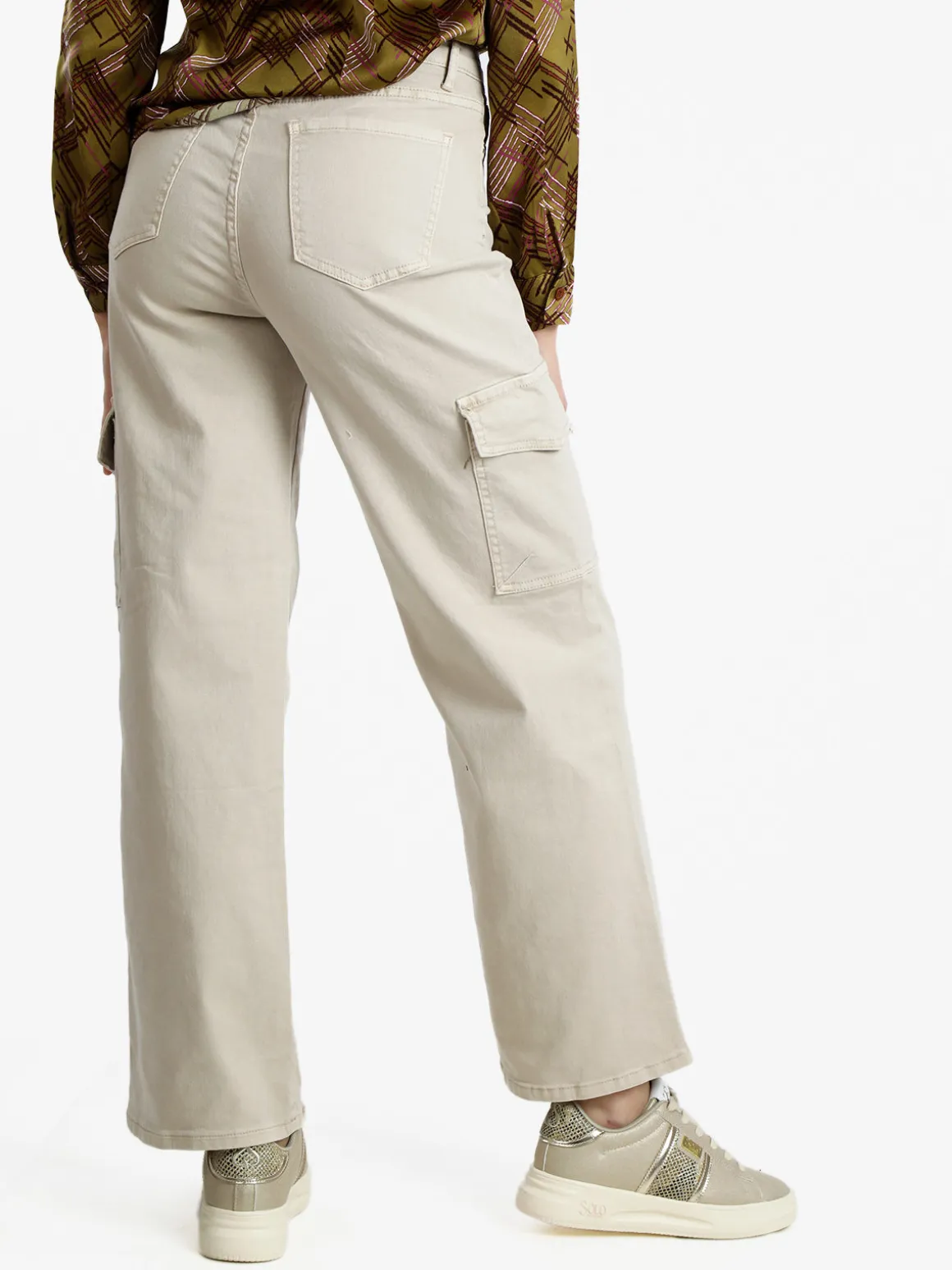 Sexy Sense Pantaloni donna a gamba larga con tasconi
