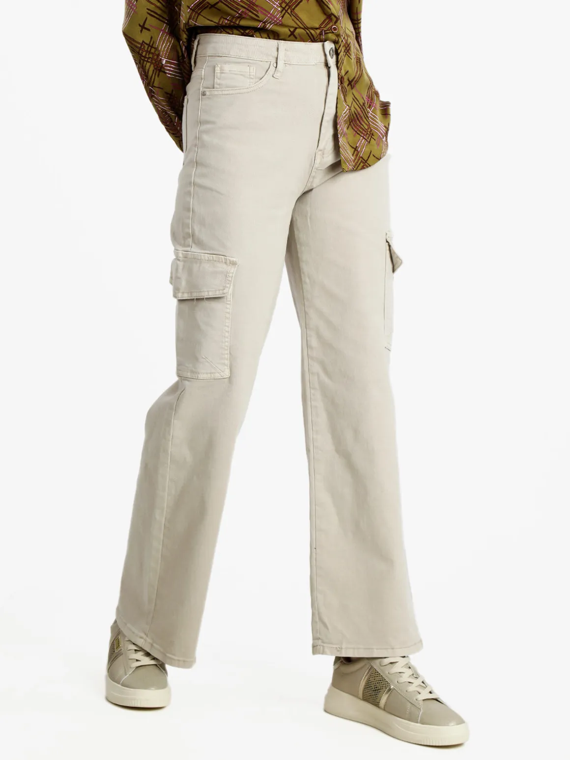 Sexy Sense Pantaloni donna a gamba larga con tasconi