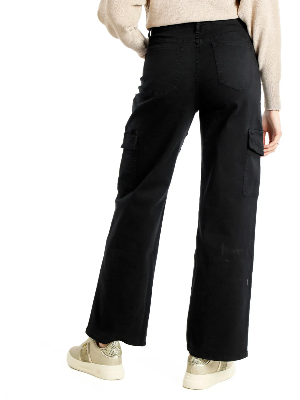 Sexy Sense Pantaloni donna a gamba larga con tasconi