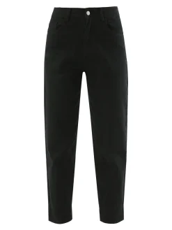 Sexy Sense Pantaloni jeans donna mom fit - nero