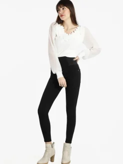 Sexy Sense Pantaloni skinny da donna a vita elasticizzata