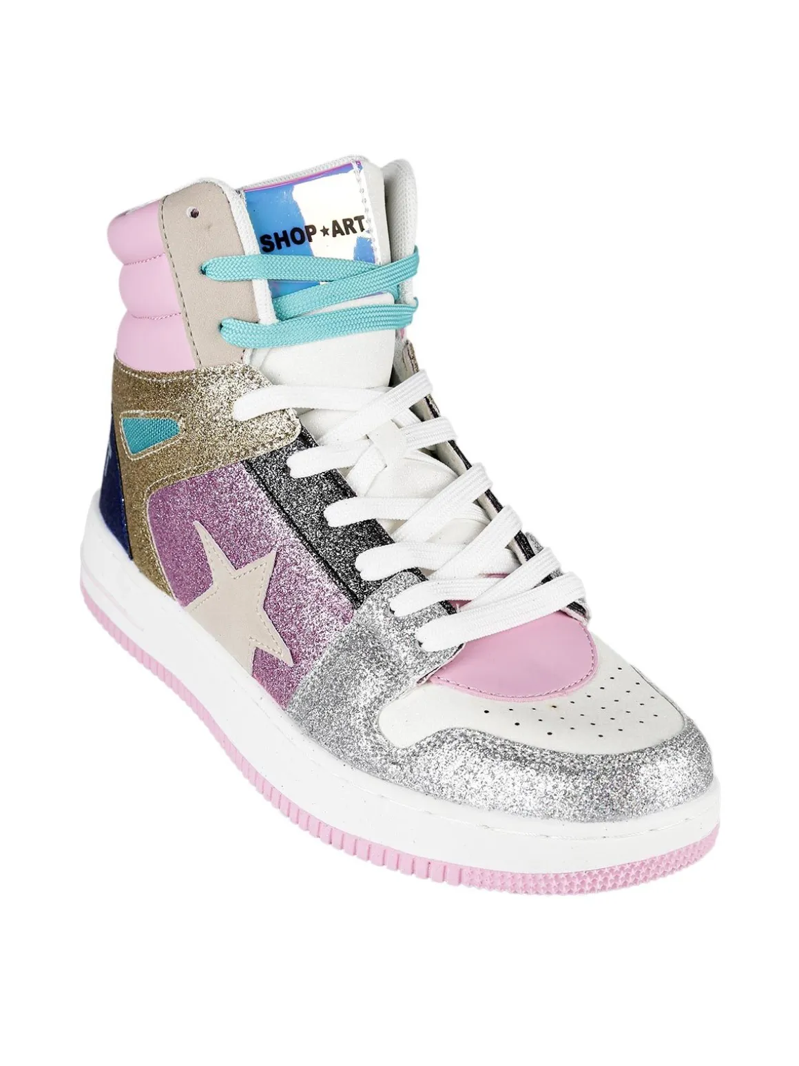 Shop Art BASKET HAILEY Sneakers alte donna glitter