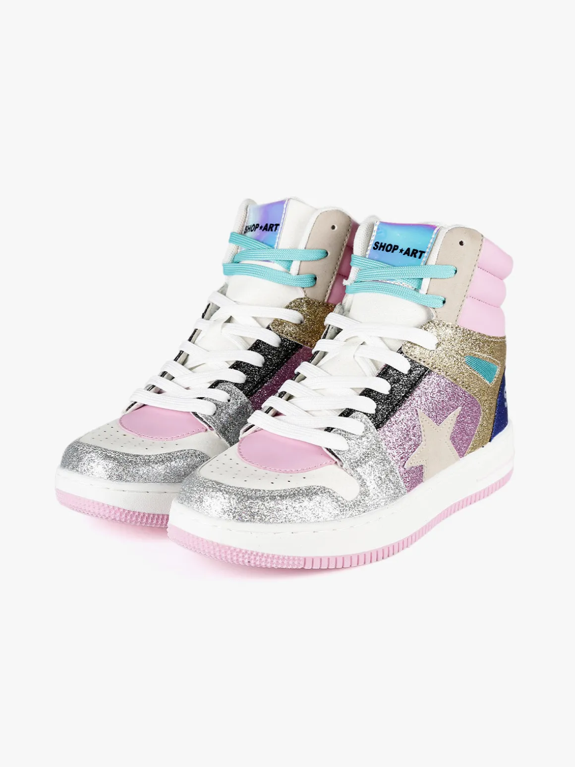 Shop Art BASKET HAILEY Sneakers alte donna glitter